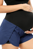 Fashion Over Belly Maternity Workout Shorts Yoga Running Bottoms