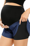 Fashion Over Belly Maternity Workout Shorts Yoga Running Bottoms