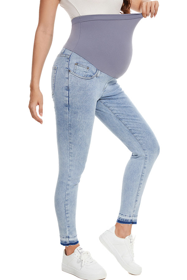Over Belly Skinny Stretchy Maternity Jeans Slim Pregnancy Denim Pants