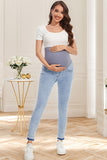 Over Belly Skinny Stretchy Maternity Jeans Slim Pregnancy Denim Pants