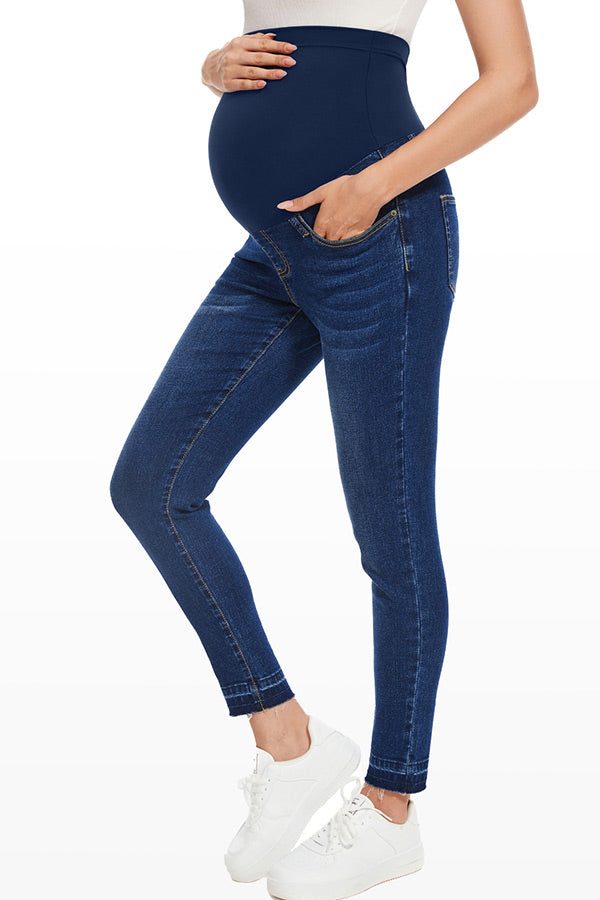 Over Belly Skinny Stretchy Maternity Jeans Slim Pregnancy Denim Pants