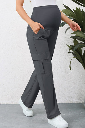 Quick-Dry Pockets Maternity Cargo Pants Pregnancy Hiking Pants