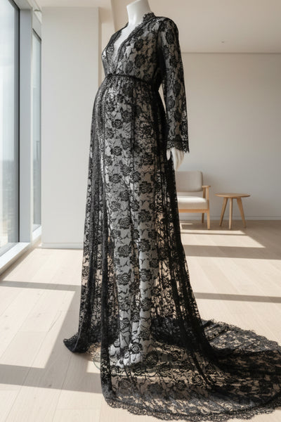 see through lace maternity dress Lace Maternity Dress Chic Bump Club