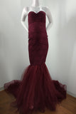 Strapless Lace Mermaid Maternity Photoshoot Dress