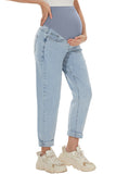 Maternity Jeans Over Belly Comfy Boyfriend Jeans Denim Pregnancy Pants