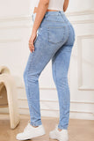 Women's Maternity Skinny Pregnancy Jeans Mid-Rise Postpartum Denim Pants