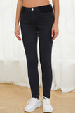 Women's Maternity Skinny Pregnancy Jeans Mid-Rise Postpartum Denim Pants