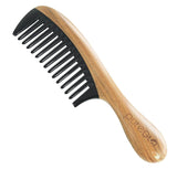 Natural Anti-static Horn Wide Tooth Wooden Hair Comb