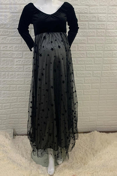 chinese dress ladies Forest Green Ribbed Knit Mock Neck Long Sleeve Maternity Midi Dress –  PinkBlush main image 1