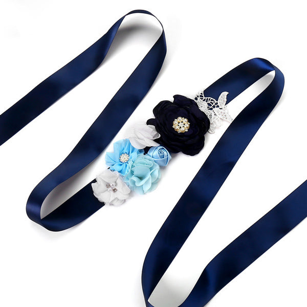 Floral Wedding Belt Flower Girl Sashes Glamix Maternity Floral Wedding Belt Flower Girl Sashes Glamix Maternity