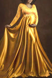 Gorgeous A-line Lace Maternity Photoshoot Gown