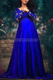 Gorgeous A-line Lace Maternity Photoshoot Gown