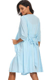 Soft Labor Delivery Robe Maternity Nursing Dress Pajamas