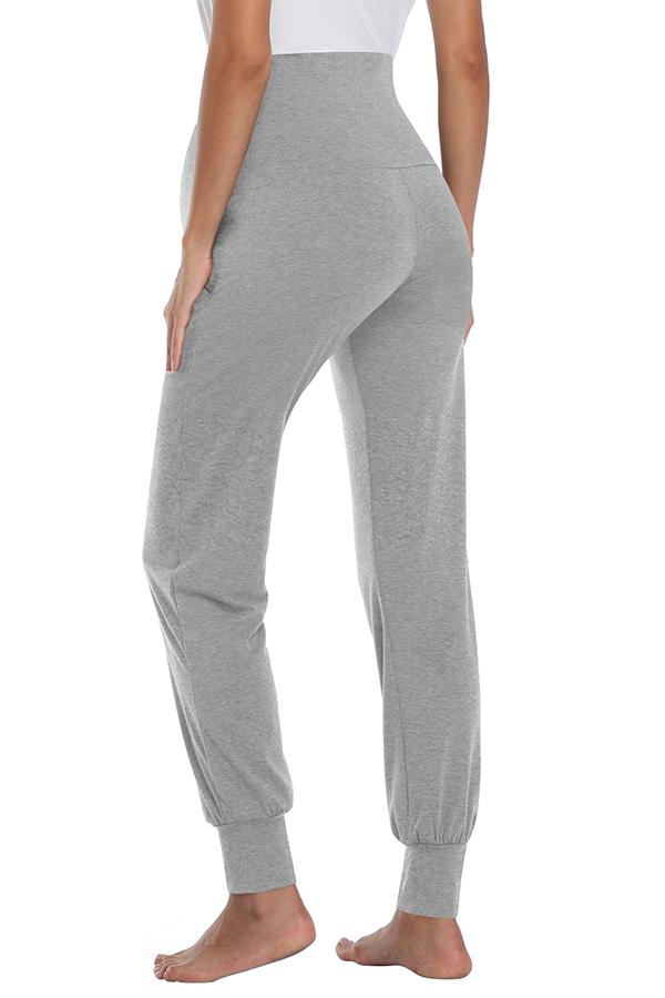 Wide Waistband Prenatal Yoga Pants With Pockets