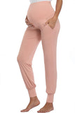 Wide Waistband Prenatal Yoga Pants With Pockets