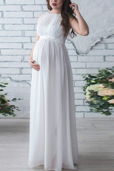 Chiffon maternity maxi dress online