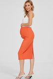 Simple Fitted Maternity Skirt Pregnancy Bottom