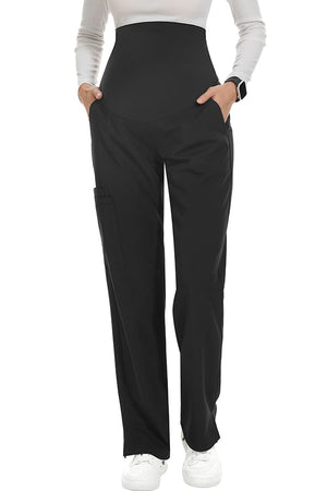 6-Pocket Comfy Maternity Scrubs Pant Pregnancy Workwear