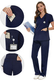 6-Pocket Comfy Maternity Scrubs Pant Pregnancy Workwear