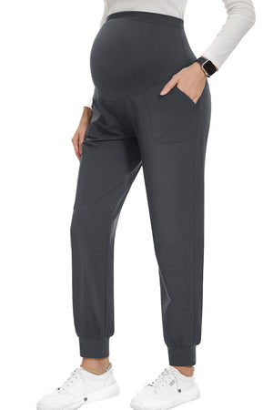 6 Pockets Pregnancy Workwear Jogger Maternity Scrubs Pants