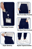 6 Pockets Pregnancy Workwear Jogger Maternity Scrubs Pants