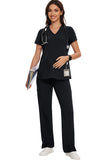 6 Pockets Straight Leg Maternity Scrub Pants