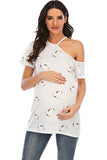 Fashion Heart Plus Size Maternity Top Pregnancy T-shirt