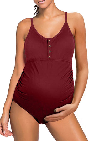 Maternity One-piece Simple Beach Triangle Swimsuit