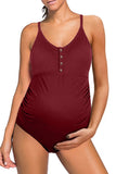 Maternity One-piece Simple Beach Triangle Swimsuit