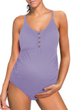 Maternity One-piece Simple Beach Triangle Swimsuit