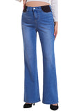 Mid-Rise Stretchy Bell Bootcut Maternity Jeans Pregnancy Pants