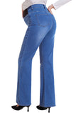 Mid-Rise Stretchy Bell Bootcut Maternity Jeans Pregnancy Pants