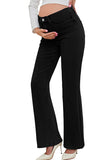 Mid-Rise Stretchy Bell Bootcut Maternity Jeans Pregnancy Pants