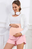 Over Belly Athletic Workout Casual Running Maternity Shorts