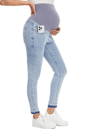 Over Belly Skinny Stretchy Maternity Jeans Slim Pregnancy Denim Pants
