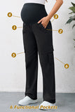 Quick-Dry Pockets Maternity Cargo Pants Pregnancy Hiking Pants