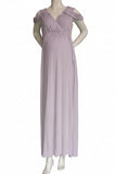 Sexy Thigh-high Slit Off-the-shoulder Maternity Dress