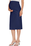 Simple Fitted Maternity Skirt Pregnancy Bottom