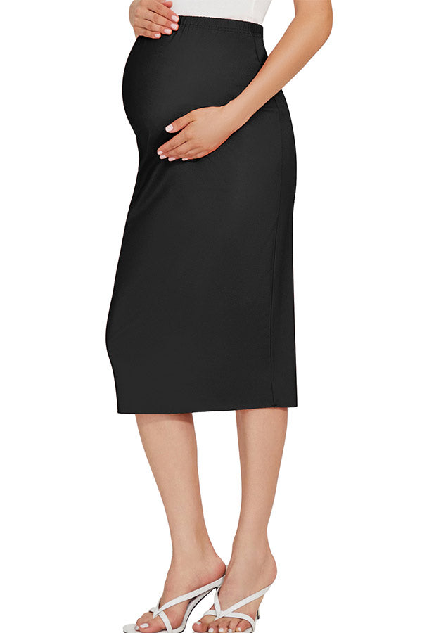 Simple Fitted Maternity Skirt Pregnancy Bottom Simple Fitted Maternity Skirt Pregnancy Bottom