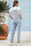 Stretchy Boyfriend Denim Maternity Overalls Jumpsuit