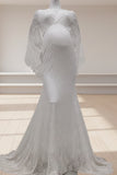 White Lace Mermaid Maternity Photoshoot Dress
