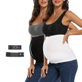 2-Pack Seamless Maternity Belly Bands With Pants Extender