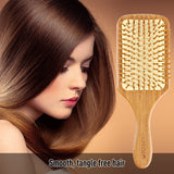 Natural Bamboo Bristle Hair Brush Square Large For Sale - Glamix Maternity