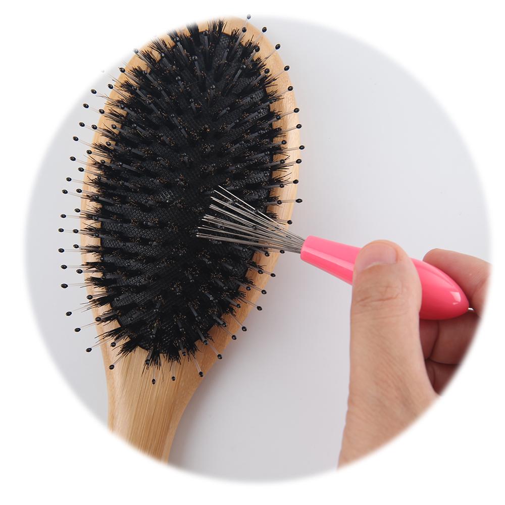 Natural Bamboo Paddle Boar Bristle Hair Brush