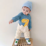 [3M-24M] Baby Cute Little Dinosaur Thick Stitching Romper