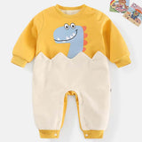 [3M-24M] Baby Cute Little Dinosaur Thick Stitching Romper