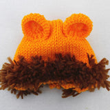 [0M-3M] Baby Photo Cute Little Orange Lion Knit Suit