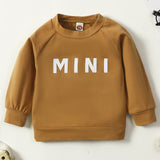 [6M-4Y] Baby Simple Solid Color Long-Sleeved Top