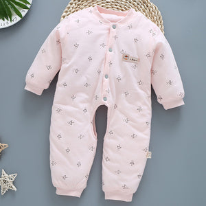 [3M-24M] Baby Umbrella Printing Padded Warm Romper