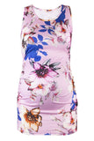Basic Ruched Maternity Tank Top Print / S Tops